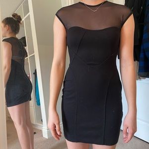Black dress w mesh details